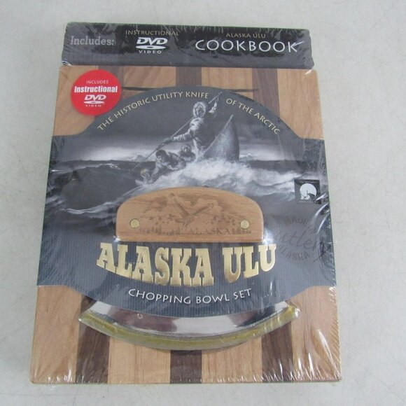ALASKA USA ULU CHOPPING BOWL SET DVD + COOKBOOK New Sealed NIB - Picture 4 of 4